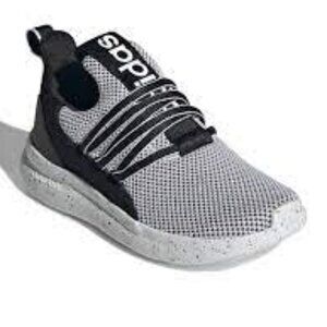 adidas Kids Lite Racer Adapt 7.0 Sneaker, White/Black/Black, 8 US Unisex Toddler